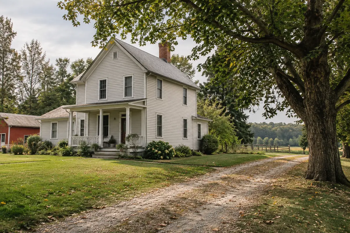 Farmhouse on the edge of Sunbury, Ohio