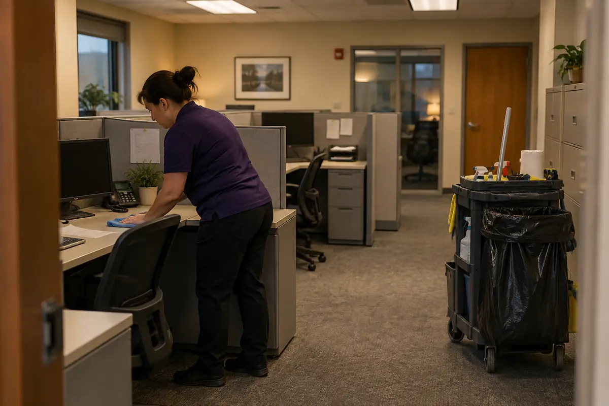 Office cleaning after hours in Delaware, OH